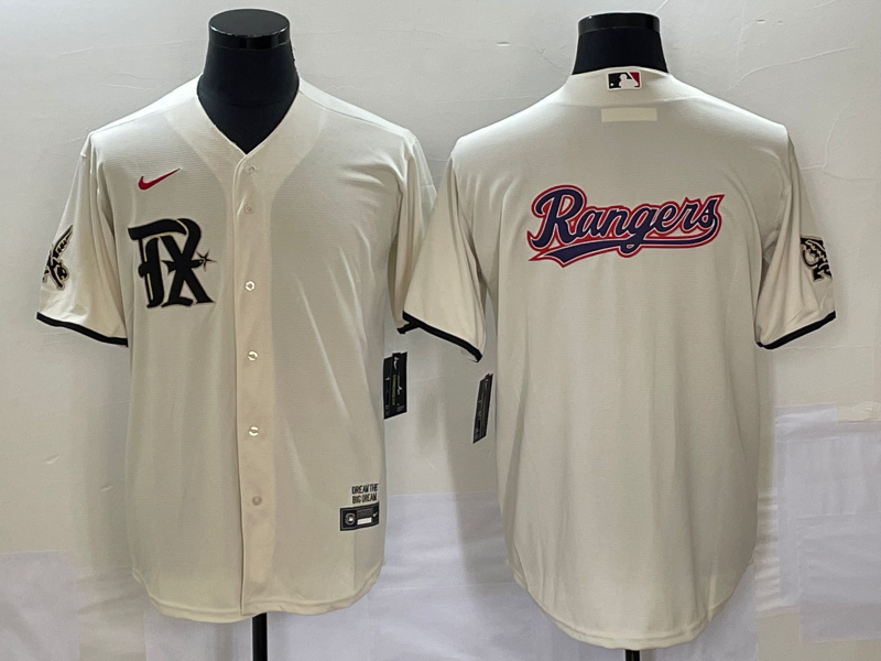 Men's Texas Rangers Cream 2023 City Connect Jersey